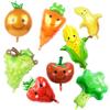 Molde de aluminio especial para globos de frutas y verduras, de tamaño grande, mini y 18 pulgadas, con forma de piña, fresa, sandía, uva y plátano.