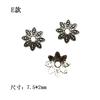 Atacado de fábrica Xizang prata liga retro suporte de flor chapéu pulseira de prata antiga suporte de contas espaçadoras acessórios de joias diy