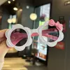 Óculos de Sol Desenho Animado Infantil Personagem de Música Armação Redonda Flor Óculos de Sol para Bebê Proteção UV Estilo Ocidental Óculos de Sol para Meninas