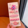 Corea del Sur Dongdaemun Lindo Pluma Traje de 6 Horquillas Sentido Avanzado Clip Oso Flequillo Clip de Borde Nueva Horquilla