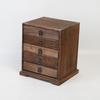 Caja de té Pu'er de madera maciza, bandeja de té retro, estante para té, caja de regalo con forma de pastel de hojas, caja de almacenamiento multicapa tipo cajón, estante de almacenamiento