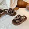 Pantuflas Peludas para Niñas, Nuevo Estilo Otoño e Invierno, Pantuflas de Algodón de Princesa para Niños, Elegantes para Casa y Exteriores, Pantuflas Cálidas de Dibujos Animados para Niñas