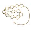 Moda Coreana Elegante Corrente de Cintura Dourada Feminina Vestido Decorativo Strass Metal Anel Grande Cinto Corrente Feminina