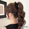 Accesorio para el Cabello Semirecogido Estilo Nuevo 2026: Pinza de Plátano de Malla, Pinza de Garra Francesa con Lazo Negro, Pinza para el Cabello de Lunares para la Parte Posterior de la Cabeza