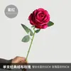 Ramo del Día de la Diosa Rosas Rojas Artificiales Flores Falsas Suministro Transfronterizo Rosa de Terciopelo Clásica de Tallo Único Flor de Seda