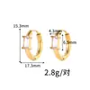 Ear Cuffs Geométricos de Acero Inoxidable con Recubrimiento de Vacío de Oro de 18 Quilates, Estilo Retro Minimalista Europeo y Americano, Modernos y Elegantes, de Lujo Ligero de Alta Gama, Versátiles