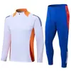 2406 Traje de Treino Meio-fechamento Placa Leve Traje Adulto Placa Leve Traje de Futebol Traje de Treino de Futebol Estampa Traje de Competição Esportiva