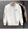 Moletom de Alta Qualidade Falso Duas Peças Masculino Marca Tendência Outono Tops 2025 Novas Camisas Versáteis Masculinas Camisas Polo