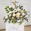 Nuevo Arreglo de Piso Grande para Boda Banquete de Compromiso Flor de Seda Arreglo Floral Decorativo Terminado Pasillo Arte Floral de Boda