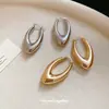 Pendientes de gota de agua con brillo metálico europeos y americanos, Pendientes de botón de moda, sencillos y versátiles, Pendientes de diseño de nicho
