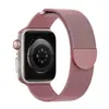 Adequado para Apple Watch 78910 Pulseira de Metal Milanês de Seção Dupla Semi-Circular Magnética Apple Watch S11
