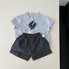Ropa de Verano para Bebé Niño, Conjunto de Camisa y Shorts de Verano Holgados y Elegantes para Niños Pequeños, Atuendo de Dos Piezas Moderno para Bebés y Niños Pequeños