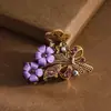 Acessórios de Cabelo Pegadores Estilo Étnico 2025 Exquisitos Presilhas de Cabelo Retrô Presilha Média para Cabelo Presilha para Parte de Trás da Cabeça Acessório de Cabeça para Mãe