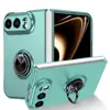 Funda para iPhone Duo Plegable con Anillo Soporte, Apple Duo Soporte Anti-Caídas Duo Cubierta Protectora Mate