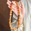 [Produto Novo de Fábrica] Pulseira de Raiz de Bodhi Huoshayun para Homens Duplo Círculo Prato de Rosário para Contas de Bodhi