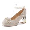 Zapatos Mary Jane de Plataforma Impermeables con Tacón Alto y Lazo para Mujer 2025 Nuevos con Tacón Grueso para Mujer. Cantidad Grande Es Preferencial