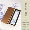 Lanzhai Criativo Pintado Pêssego Verde Lótus Ameixa Verde Cristal Peso de Papel Espessado Pressionador de Livros Pressionador de Papel Peso de Papel Guofeng Régua Texto