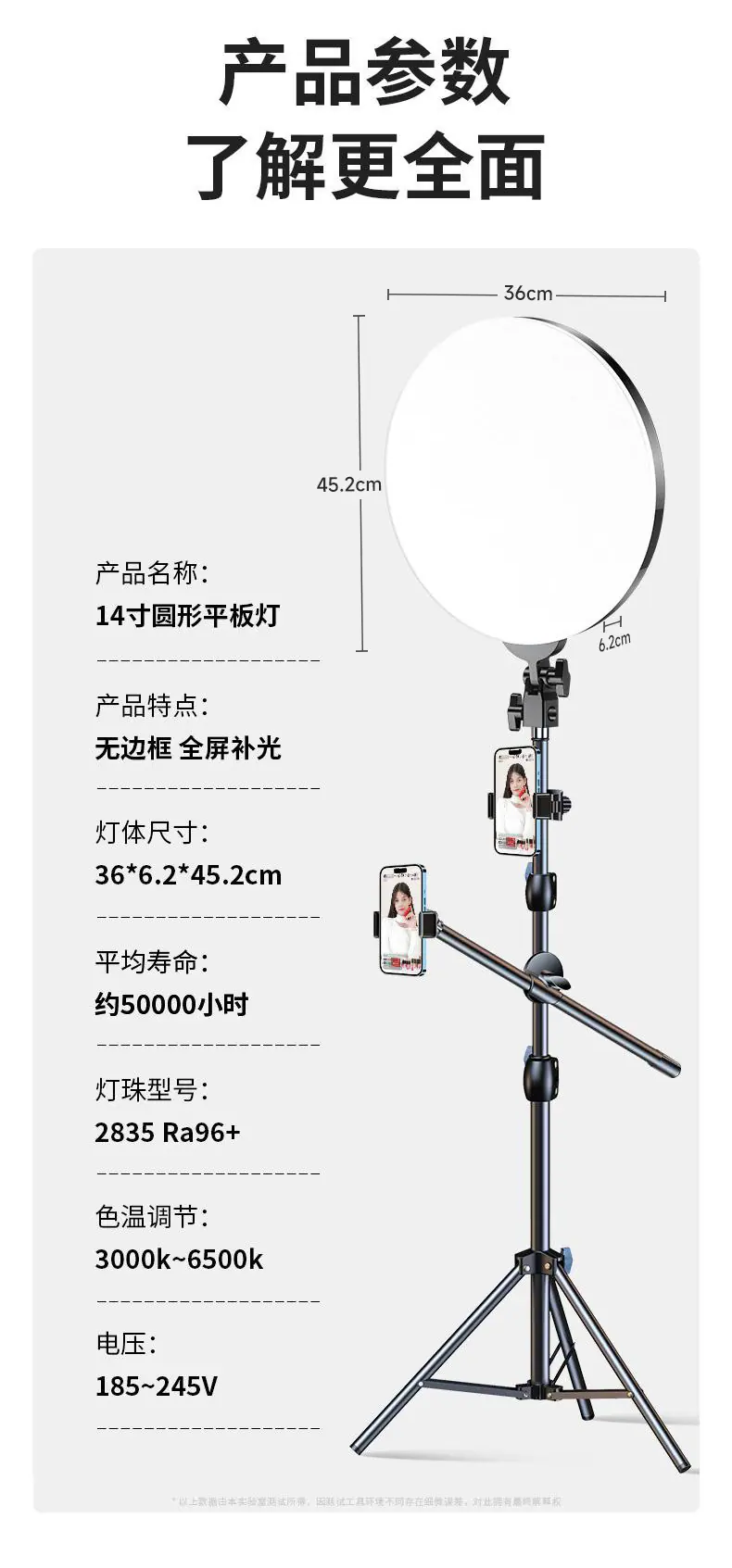 14寸圆形平板灯