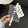 Adecuado para Huawei Band 10, Correa con Incrustaciones de Diamantes Flor de Iris, 8/9Nfc Pulsera de Cuero Moderna y Versátil para Niñas