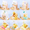 Bolsas para Empacar Pan Tostado Horneado con Bordes Enrollados, Fresco y Energético, Grande 450g, Tostada Rebanada 250g, Bolsas Auto-Sellantes al por Mayor
