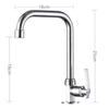 Grifo de cocina monomando de agua fría universal giratorio balcón vertical purificación de agua fregadero de cuenca grande curva para verduras grifo plegable monomando