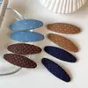 Presilha de Cabelo BB de Tecido com Bolinhas Feita à Mão Estilo Coreano para Mulheres Moda Simples Presilha Lateral para Franja Cabelo Solto Presilha de Pressão Retro Sem Costura
