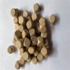 Dados de madera de 16 mm con puntos de impresión a color redondeados de 6 lados, estampado en caliente, puntos cóncavos negros y puntos dorados.