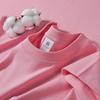 Camiseta Hombre Algodón Puro Pesado Manga Corta 230g Top Interior Ropa de Pareja Camiseta Básica Color Puro Verano Hombre Holgada