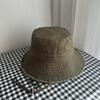 Sombrero de pescador de ala grande con letra de metal de borde crudo estilo coreano Ins para mujer, verano, parasol, montañismo al aire libre, protector solar, moderno para hombre