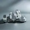 Nuevo Juego de Botellas Redondas Botella de Loción de 100 ml Botella Blanca Mate Botella de Solución Original para Cosméticos y Cuidado de la Piel Botella de Esencia de 30 ml
