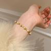 Pulsera de Perlas Irregulares Cepilladas de Lujo de Gama Alta Exquisito Temperamento Diseño de Artesanía Cepillada Pulsera Fresca Exquisita