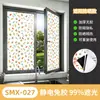 Película electrostática autoadhesiva para vidrio de oscurecimiento total con diseños de plantas y flores, pegatina de ventana estilo nórdico para decoración de sala de estar y dormitorio, pegatina de privacidad