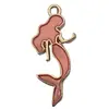 Aleación de Goteo de Aceite Tiburón Marino Estrella de Mar Sirena Delfín Colgante Pulsera DIY Collar Accesorios de Joyería Colgante