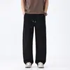 Pantalones casuales para hombre 2026 verano nuevo estilo sueltos finos rectos pantalones de chándal casuales algodón