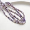 4*2mm pedra natural sintética oblato espaçador pequeno tubo contas soltas contas artesanais diy pulseira colar jóias X20