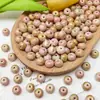 Pintura a Óleo Imitação Porcelana Contas Irregulares de Vidro Ábaco Contas Soltas Pulseira DIY Feita à Mão Acessórios para Joias Atacado