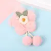 Pelaje de Conejo Flor de Ciruelo Bola Colgante Accesorios de Tela Textura Felpa Ropa Pinza para el Cabello Colgante Bolso Decoración DIY Suministros Venta al por Mayor