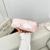 Nova bolsa de maquiagem portátil em formato de estrela estilo ins, caixa de papelaria de grande capacidade, bolsa de armazenamento fofa com asas de alta aparência para estudantes