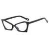 Gafas lisas personalizadas con forma cóncava para hombre y mujer, marco de gafas divertido para exportación, nuevo estilo ojo de gato, gafas con filtro de luz azul, venta al por mayor