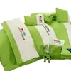 Serie de Ropa de Cama para Siesta de Jardín de Infancia Juego de Tres Piezas: Sábana Bajera Acolchada Bordada de Algodón Puro, Funda Nórdica, Funda de Almohada Fabricante Venta al por Mayor para Uso Doméstico