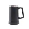 Taza de Cerveza Brasileña de 24 oz con Asa, Gran Capacidad, Portátil para Uso en Exteriores, Oficina, Coche, Taza Térmica con Caja de Regalo