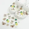 Amuletos para Zapatos Croc, Accesorios para Mujer, Clips para Zapatos DIY, Decoraciones 3D con Pedrería, Clips Desmontables, Estilo de Moda de Influencers