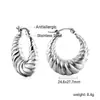 Pendientes Clásicos Europeos y Americanos en Forma de C Transfronterizos, Pendientes Metálicos Creativos de Estilo Fresco de Moda Personalizados, Pendientes de Acero Inoxidable para Mujer