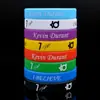 Pulseira de silicone esportiva de basquete cor luminosa pulseira de pulso de futebol pulseira Kobe Curry James Durant