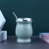Taza mini portátil de mate argentino de 8 oz, taza de agua de regalo conveniente, taza de té de mate aislada