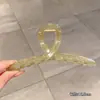 Presilha de Cabelo de Acrílico Tubarão de Verão Inspirada em Celebridades, Presilha de Garra Grande para Mulheres, Acessório de Cabelo para Coque Despojado, Presilha Essencial para Cabelos Grossos