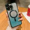 Estuche para teléfono con purpurina degradada para iPhone 15 Pro Max, Apple 14 PM, anticaída, 13 magnético suave, 12 galvanoplastia 16