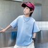 Camiseta de Manga Corta con Degradado Dopamina para Niños Verano 2026 Nuevo Estilo Juvenil e Infantil de Manga Media con Sensación de Hielo