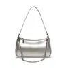 Bolsa pequena de ombro retrô de couro envernizado com corrente para mulheres, nova moda 2026, bolsa quadrada pequena casual de ombro e transversal