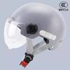 Nuevo estándar nacional certificación 3C casco de coche eléctrico para damas verano protector solar batería casco de motocicleta medio casco para hombres casco de seguridad para las cuatro estaciones